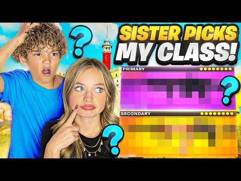 Warzone, but MY SISTER Builds MY CLASS! (BAD IDEA 😱)
