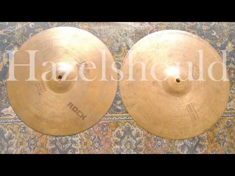 Paiste Vintage 2002 Black Label Sound Edge   Heavy Rock 14" Combo Hi Hats 972 & 1048gs