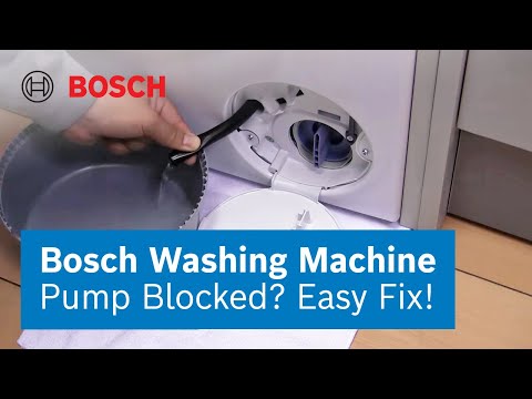How to Unblock Your Washing Machine Pump & Filter | Bosch Home UK/Ireland