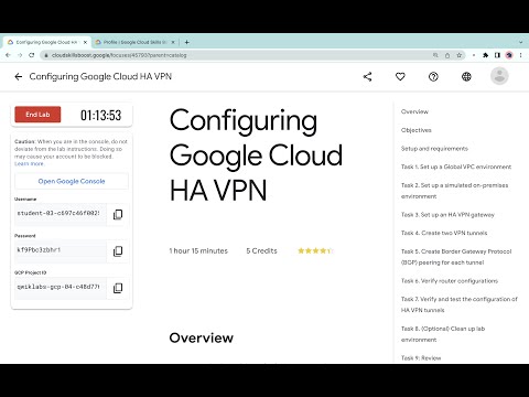 Configuring Google Cloud HA VPN || Quick Lab