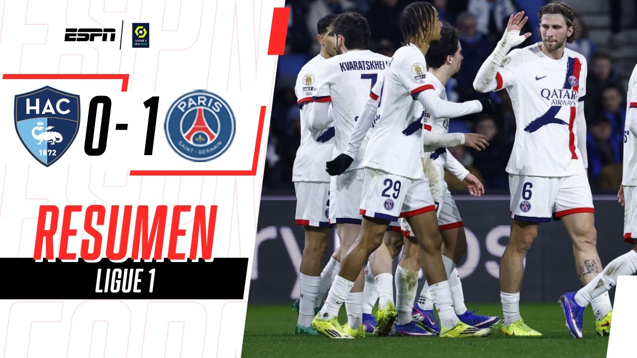 BARCOLA LE DIO UN TRIUNFAZO AL PSG QUE ES MÁS LÍDER QUE NUNCA | Le Havre 0-1 PSG | RESUMEN