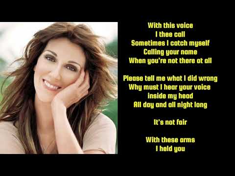 WITH THIS TEARS - CELINE DION | INSTRUMENTAL | KARAOKE | WITH LYRICS |