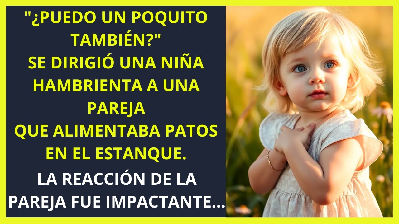 "¿Puedo un poquito también?" pidió una niña a una pareja alimentando patos. Su reacción sorprendió.