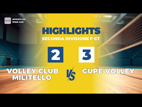 Volley Club Militello vs Gupe Volley | 2-3 | Highlights | Seconda Divisione F CT