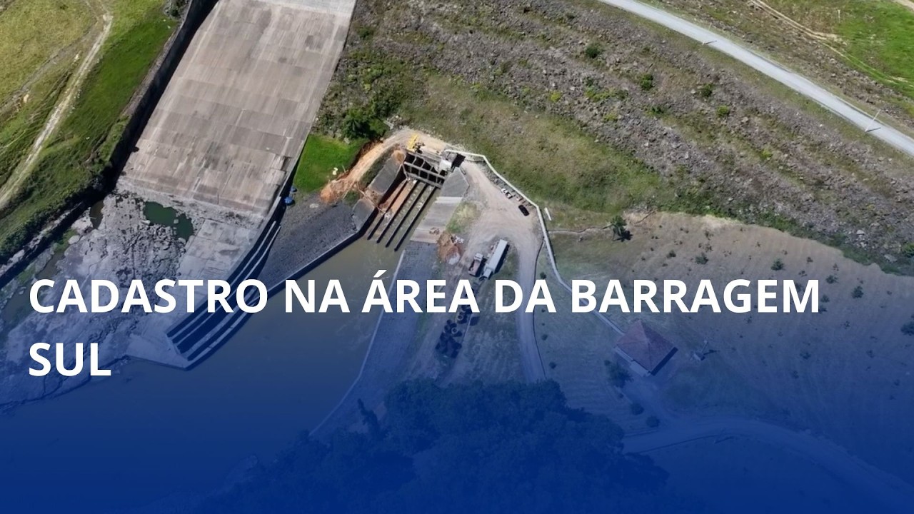 Cadastro na área da Barragem Sul. Moradores serão visitados a partir de segunda-feira