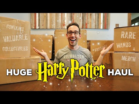My HUGE Harry Potter Collection HAUL Unboxing | Rare & Valuable Merchandise!