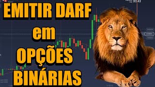 EMITIR DARF EM OPÇÕES BINÁRIAS (Passo a Passo)