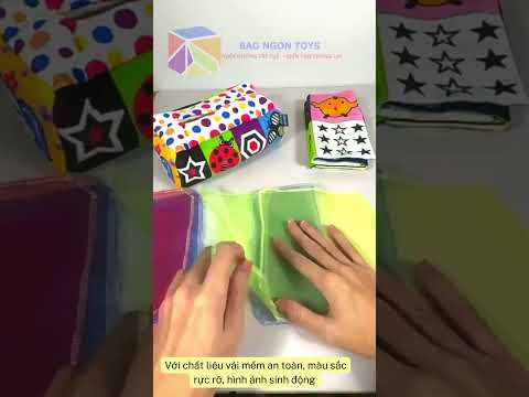 Đồ chơi rút khăn giấy, chiếc hộp giác quan giúp bé phát triển thị giác và các kỹ năng vận động tinh BAO NGON TOYS DV47