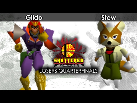 Smash 64:  Gildo (Falcon) V Stew (Fox) - Shattered 44 Tournament SSB64