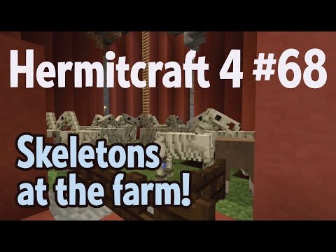 Skeletons at the farm! — Hermitcraft 4 ep 68
