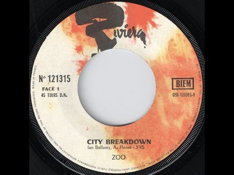 Zoo - City Breakdown [Riviera] 1970 French Jazz Rock 45 Video