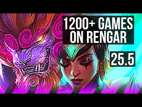 RENGAR & Cassiopeia vs KARMA & Jhin (SUP) | 1200+ games | KR Grandmaster | 25.5