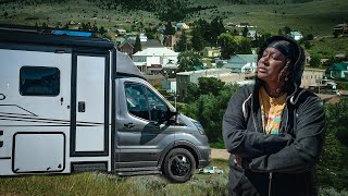 Living in a Luxury AWD Camper Van in the mountains (very strange town)