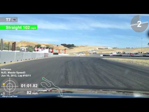 1.58 lap in Speed 3 at Sonoma Raceway (Infineon)