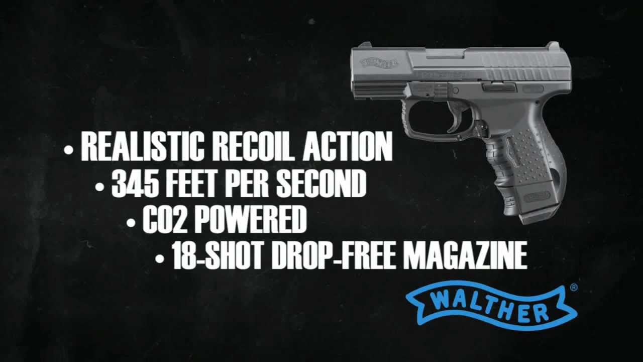 PISTOLA DE CO2 WALTHER CP99. BICOLOR 4,5 MILÍMETROS