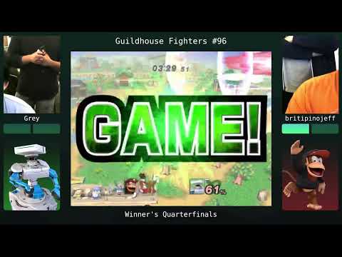 "GuildHouse Fighters #96" - britipino (Diddy Kong) v. Grey (ROB) - Winners Quarters