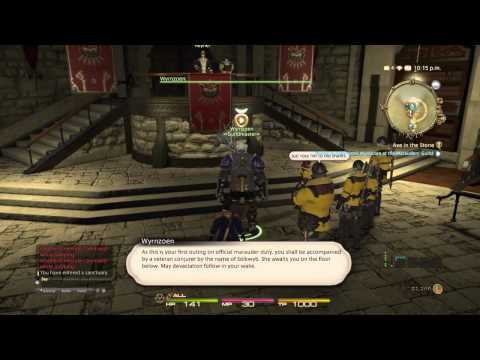FFXIV- Axe In The Stone, Marauder lvl 5 Class Quest