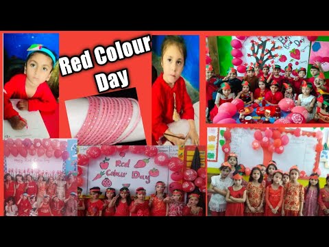 Red color day celebration |Best Ideas for red color day|chamaktay taray✨✨😍activity#lighthouseschool