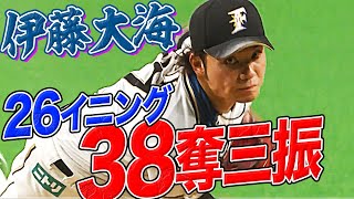 伊藤大海『26イニングで38奪三振』まとめ