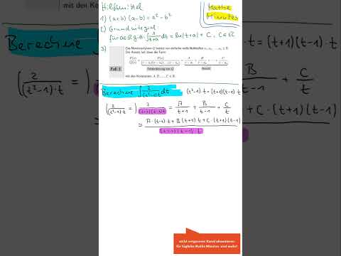 Achtung: ln((t^2-1)t) ist keine Stammfunktion von 1/((t^2-1)t)! Wie würdest du das Integral lösen?