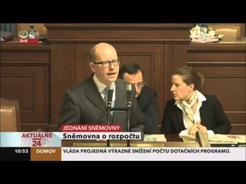Vystoupení předsedy ČSSD B.Sobotky v PS ke státnímu rozpočtu - 28.11.2012