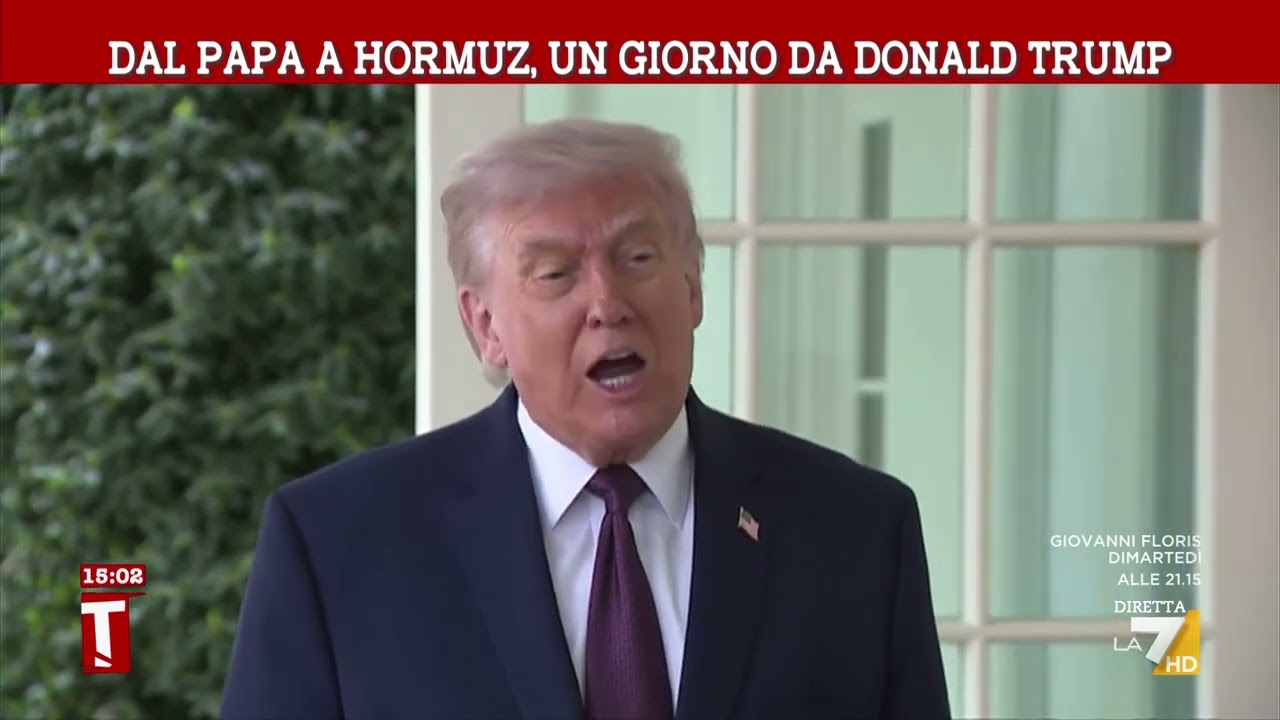 Dal papa a Hormuz, un giorno da Donald Trump