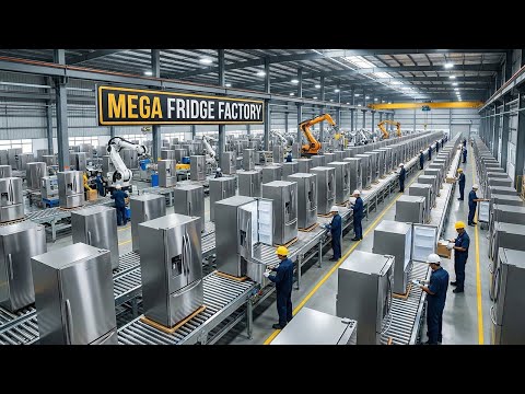 Inside a Modern Refrigerator Factory: From Raw Steel to Finished Fridge (Full Process)