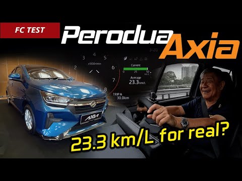 Perodua Axia 2023 [Fuel Consumption Test] in Real World Conditions | YS Khong Driving