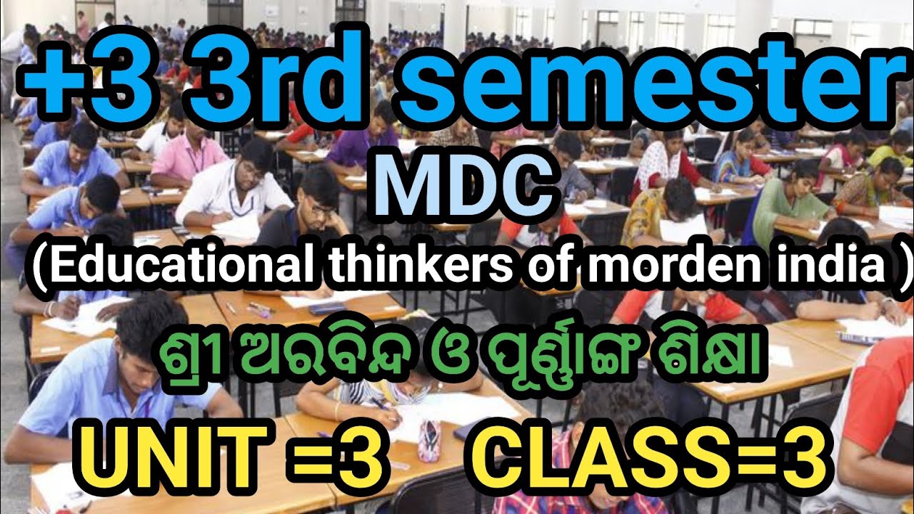 Educational Thinkers of Modern India | Unit 3 | +3 3rd Semester Education Notes
