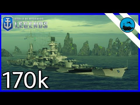 Scharnhorst 170k Damage - Standard Battle | World of Warships Legends