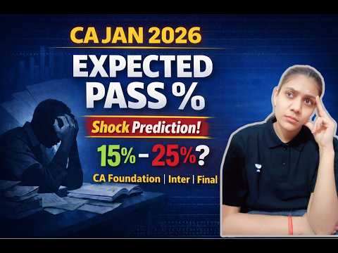 CA Results Jan 2026: Expected Passing Percentage Revealed | Foundation, Inter & Final #riyaagrawal