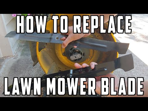 How To Replace DEWALT Lawn Mower Blade On Battery Mower DCMWSP244U2 With Blade DWO1DT233