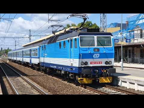 Pershing 162 079-8 and Gopher 80-30 020-9 from Česká Třebová in Jaroměř on May 24, 2025