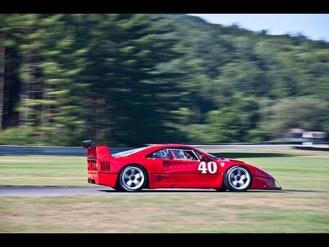 Ferrari F40 LM Spitting Flames on Track! Twin-Turbo V8!