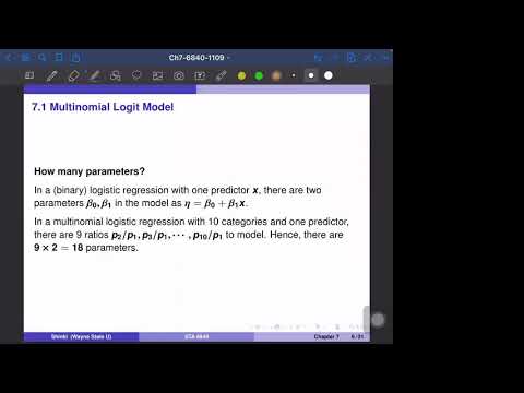 6840-11-09-2: Ch.7.1 - Mulitinomial Logit Model - Theory