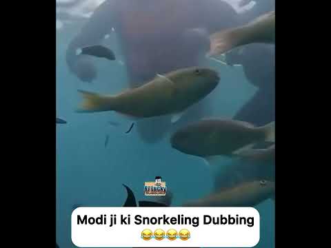 Modi ji Snorkeling Dubbing 😀