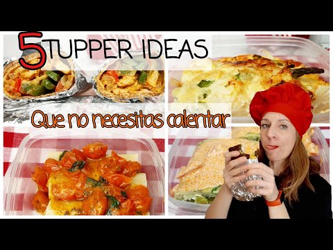 🌯Comidas para LLEVAR al TRABAJO 👩💼 en TUPPER 🍱. Menú para 1 SEMANA. Platos Fríos.