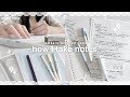 How To Take Aesthetic School Notes ️ My Simple Note Taking Process Pinterest Inspired Stationary