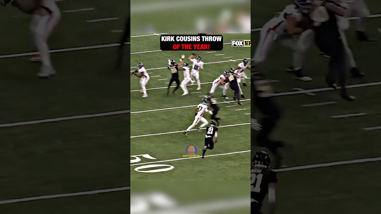 Kirk Cousins THROW OF HIS LIFE with the Falcons 🤯😤 #shorts #nfl