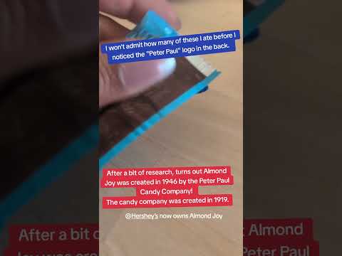 Who IS Peter Paul? #hersheys #chocolate #themoreyouknow #history