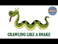 Crawling like a Snake - Children's Songs with Animation