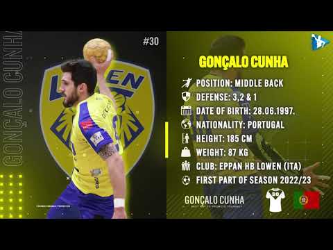Gonçalo Cunha - Middle Back - Eppan HB Lowen - Highlights - Handball - CV - 2022/23
