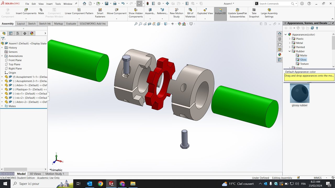 SolidWorks Tutorial : How to Design Elastic Coupling