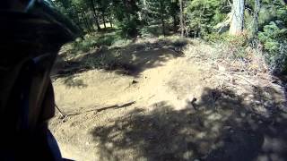 preview picture of video 'Large Step up Double Snow Summit Big Bear Lake 2014 Bike Park'