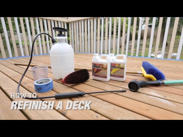 How To Refinish A Deck