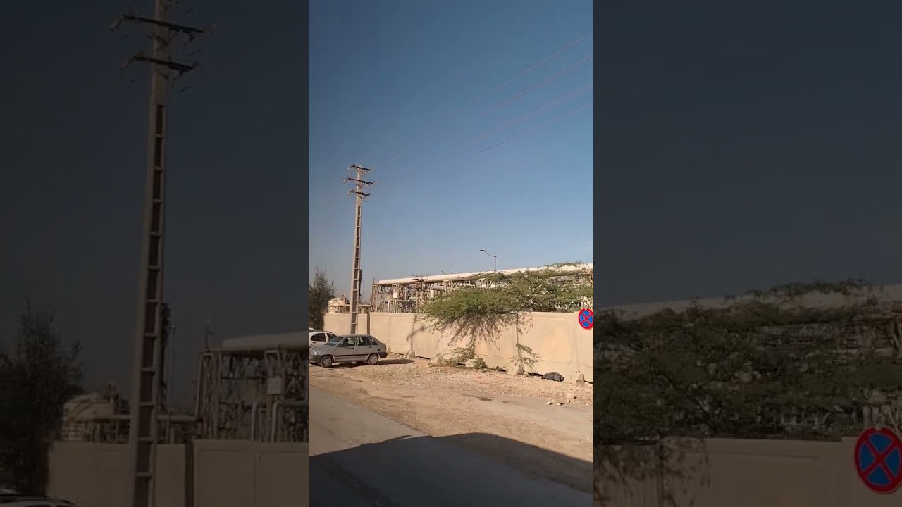 So close to a petrochemical plant! #iran #industry #trip