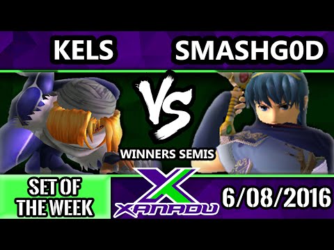 S@X 153 - GHQ | Kels (Fox, Sheik) Vs. SmashG0D (Marth) SSBM Winners Semis - Smash Melee