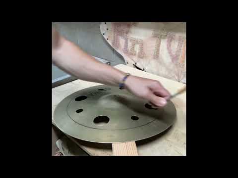 DIY cymbal modification. Sabian Ozone. @wailcitydrums