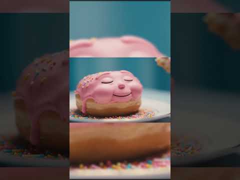 A Donut with a Soul: Hyper-Realistic 9:16 ASMR Donut Video | Whimsical Dessert Animation