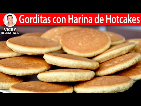 GORDITAS CON HARINA DE HOTCAKES | Vicky Receta Facil Video